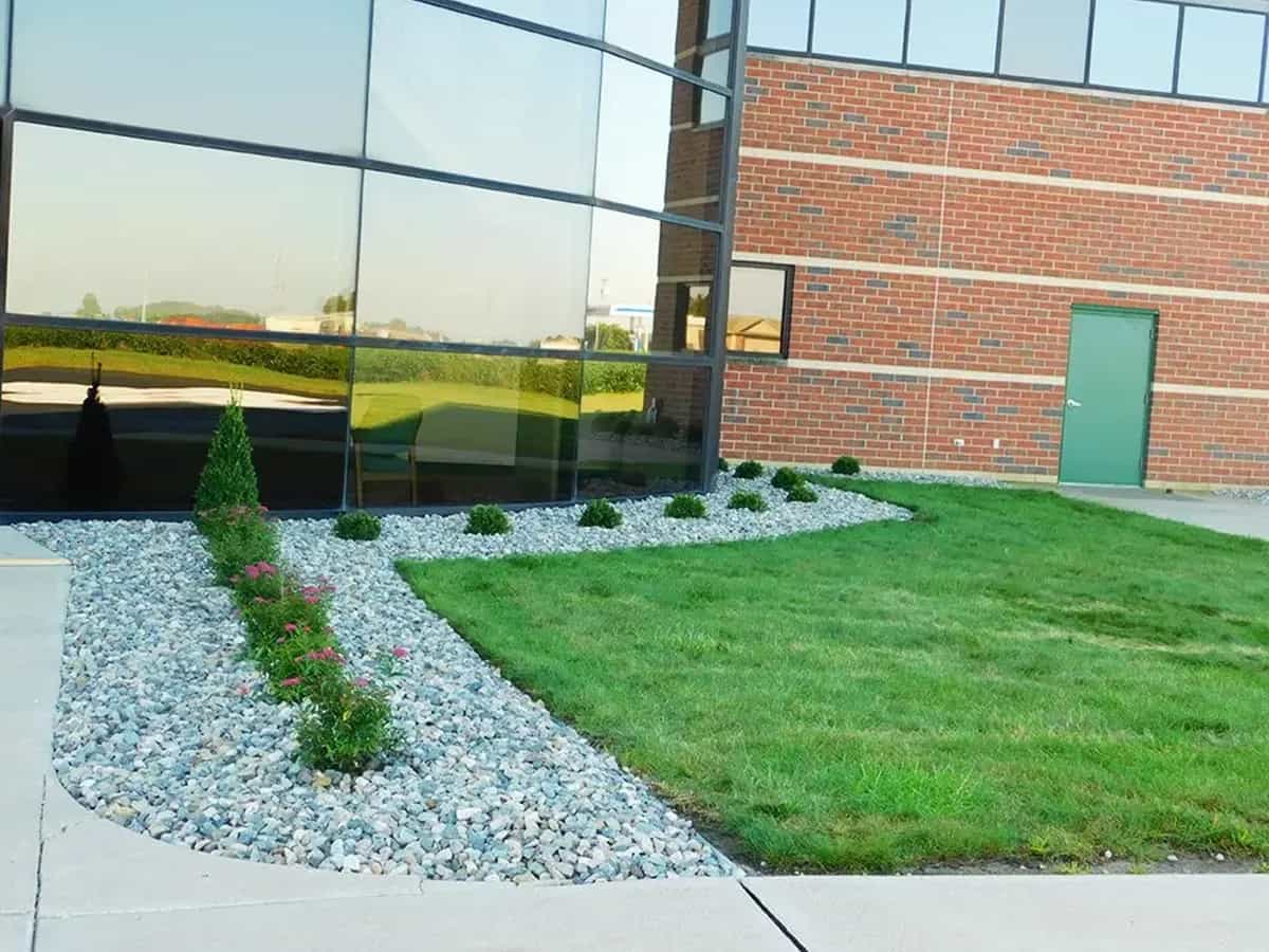 Commercial mowing Melbourne business landscape