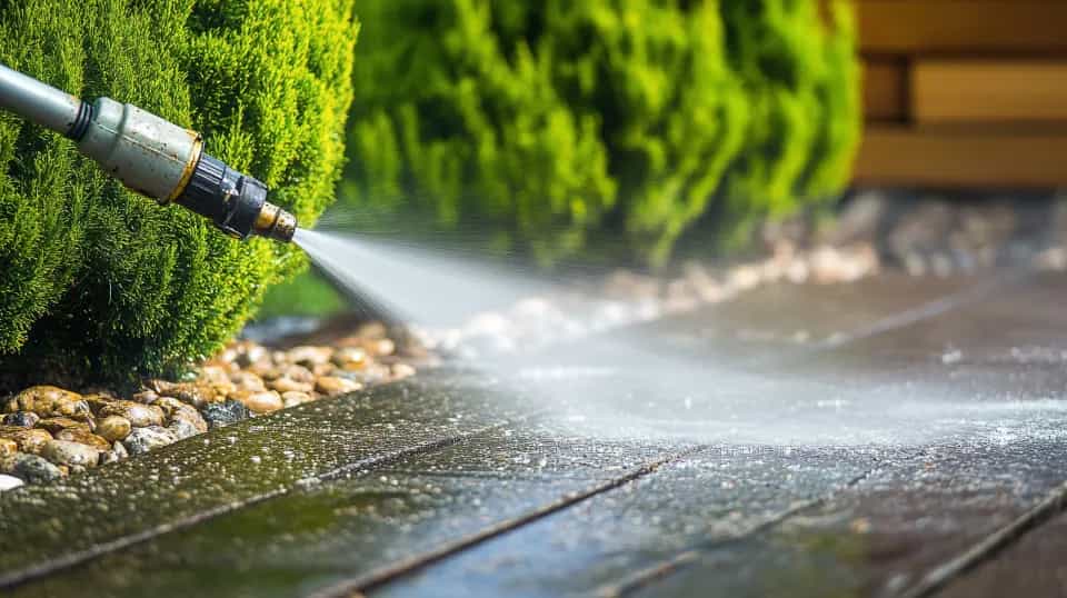 Professional pressure washing in Melbourne driveway cleaning