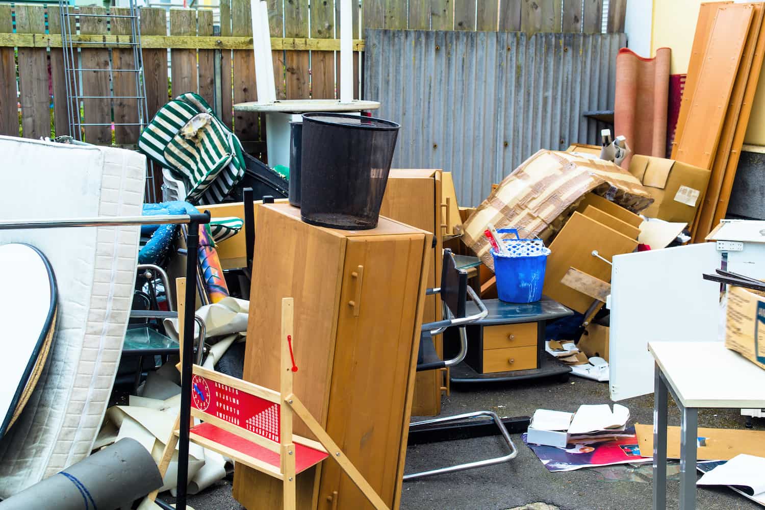 Rubbish removal Melbourne before and after